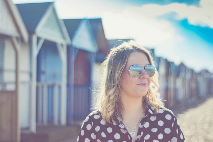 Paula next to Beach Huts Herne Bay 2 web