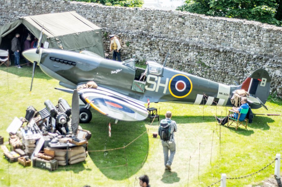 Spitfire at Dover Castle Colour-1